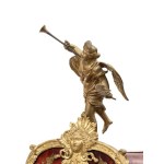 Boulle-style mantel clock signed B. Baltazar Paris - France, 19th Century
