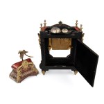 Boulle-style mantel clock signed B. Baltazar Paris - France, 19th Century