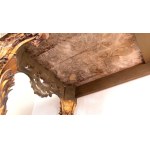 Pair of Louis XV-style side tables in carved and gilded wood - Central Italy, first half of 19th century