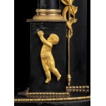 JEAN-JOSEPH ROBIN (1781 - 1856) Black Belgian marble mantel clock - Paris, circa 1815