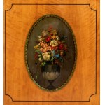 A pair of Adam-style painted display cabinets - Ireland, 18th century