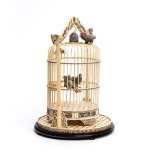 Chinese ornamental bone cage - 19th century
