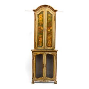 Lacquered and painted cabinet - Venice, 20th century