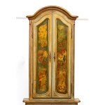 Lacquered and painted cabinet - Venice, 20th century