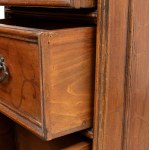 Pair of Italian walnut nightstands - Northern Italy, 19th century
