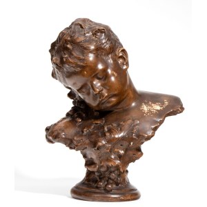 FRIEDRICH GOLDSCHEIDER (1845 - 1897) Terracotta bust - Austria, 19th century
