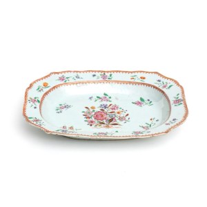 Porcelain tray Family Rosa - China, Qing period