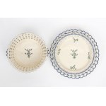 Perforowany kosz kratowy z porcelany Niderviller - Francja, koniec XVIII - początek XIX wieku