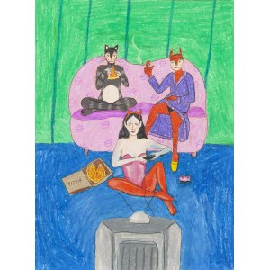 Agata Burnat (b. 1998, Szczecin), In hell we play games, 2021