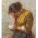 UNIDENTIFIED SIGNATURE, Family scene in an interior