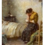 UNIDENTIFIED SIGNATURE, Family scene in an interior