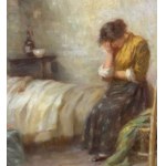 UNIDENTIFIED SIGNATURE, Family scene in an interior