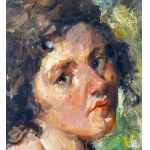 SCUOLA NAPOLETANA, Profile portrait of a woman