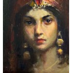 ANONIMO, The face of an Oriental woman
