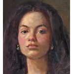 ANONIMO, Portrait of a woman seated in an armchair