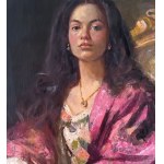 ANONIMO, Portrait of a woman seated in an armchair