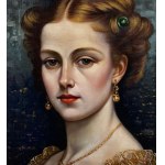 ANONIMO, Portrait of an elegant woman