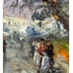 DI MARINO, Street with figures - DI MARINO