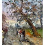 DI MARINO, Street with figures - DI MARINO