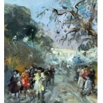 DI MARINO, Street with figures - DI MARINO