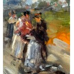 DI MARINO, Street with figures - DI MARINO