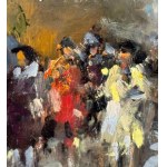 DI MARINO, Street with figures - DI MARINO