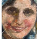 ANONIMO, Portrait of a woman with a headpiece