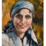 ANONIMO, Portrait of a woman with a headpiece