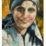 ANONIMO, Portrait of a woman with a headpiece