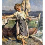 UNIDENTIFIED SIGNATURE, Woman by the Seaside