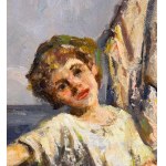 UNIDENTIFIED SIGNATURE, Woman by the Seaside