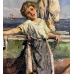 UNIDENTIFIED SIGNATURE, Woman by the Seaside