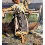 UNIDENTIFIED SIGNATURE, Woman by the Seaside