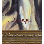 UNIDENTIFIED SIGNATURE, Woman and flowers