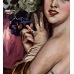 UNIDENTIFIED SIGNATURE, Woman and flowers