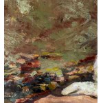 SCUOLA ITALIANA, Portrait of a woman in a garden