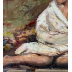 SCUOLA ITALIANA, Portrait of a woman in a garden