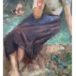 SCUOLA ITALIANA, Woman in a garden