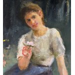 SCUOLA ITALIANA, Woman in a garden