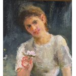 SCUOLA ITALIANA, Woman in a garden