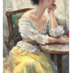 ANONIMO, Portrait of a woman in an interior