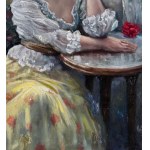 ANONIMO, Portrait of a woman in an interior