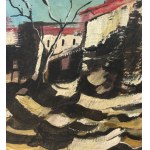 Antonio Bertè, Street with figures - Antonio Bertè