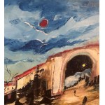 Antonio Bertè, Street with figures - Antonio Bertè