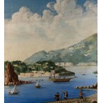 ANONIMO, Seascape with the Island of Procida and boats
