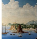 ANONIMO, Seascape with the Island of Procida and boats