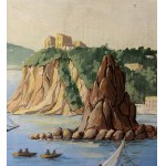 ANONIMO, Seascape with the Island of Procida and boats