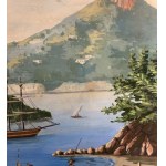 ANONIMO, Seascape with the Island of Procida and boats