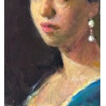 ANONIMO, Portrait of a Woman with Headgear