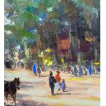 UNIDENTIFIED SIGNATURE, Street with figures